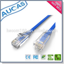Cat5e copper utp blindé réseau ethernet cable de connexion LAN / cat6 rj45 plaqué or 24AWG cordon de raccordement
